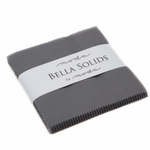 Moda Bella Solids Graphite 202 solid cotton - charm pack