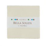Moda Bella Solids Ivory 60 solid cotton - charm pack