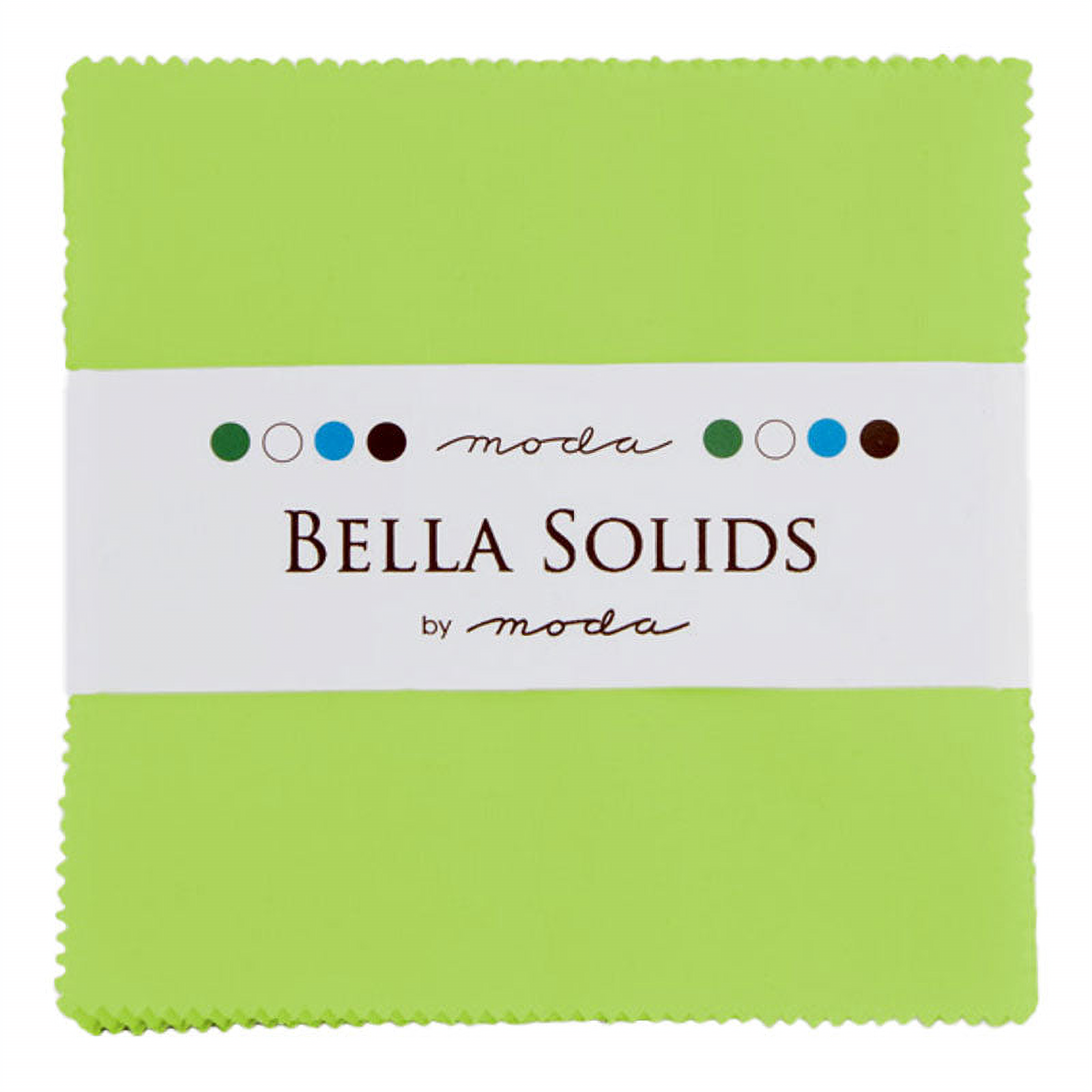 Moda Bella Solids Lime 75 solid cotton - charm pack