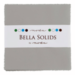 Moda Bella Solids Silver 183 solid cotton - charm pack