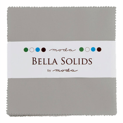 Moda Bella Solids Silver 183 solid cotton - charm pack