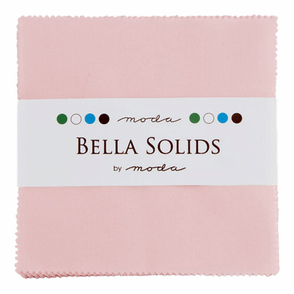 Moda Bella Solids Sisters Pink 145 solid cotton - charm pack