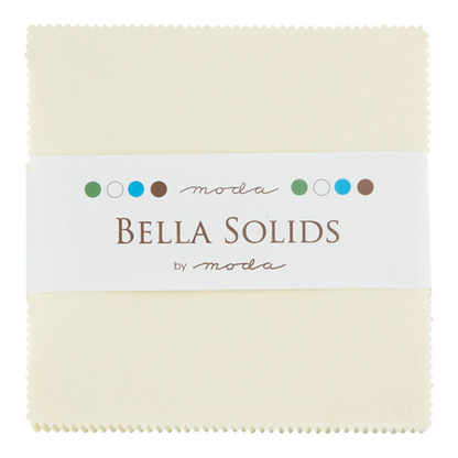 Moda Bella Solids Snow 11 solid cotton - charm pack