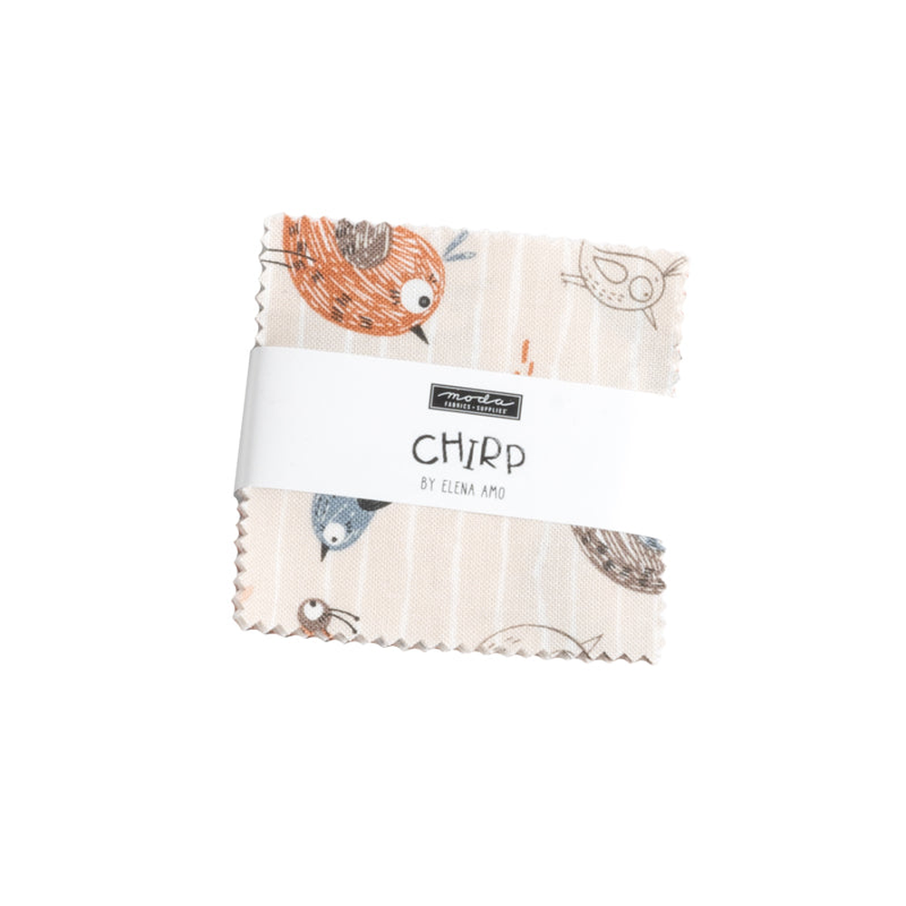 Chirp patterned cotton quilting fabric by Moda