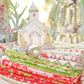 Christmas Stitched patterned cotton quilting fabric by Moda