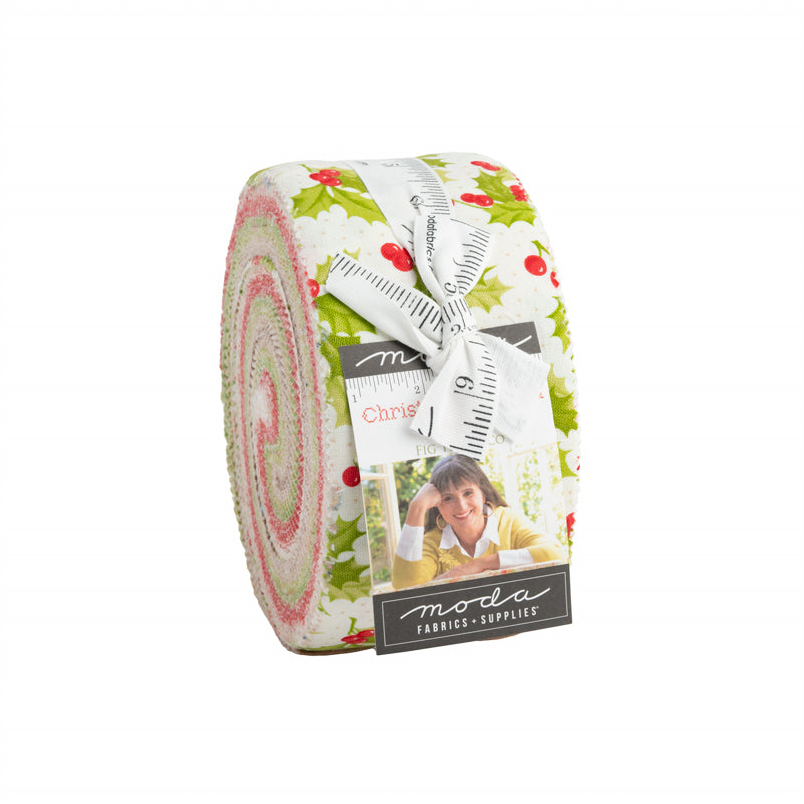Christmas Stitched patterned cotton quilting fabric by Moda