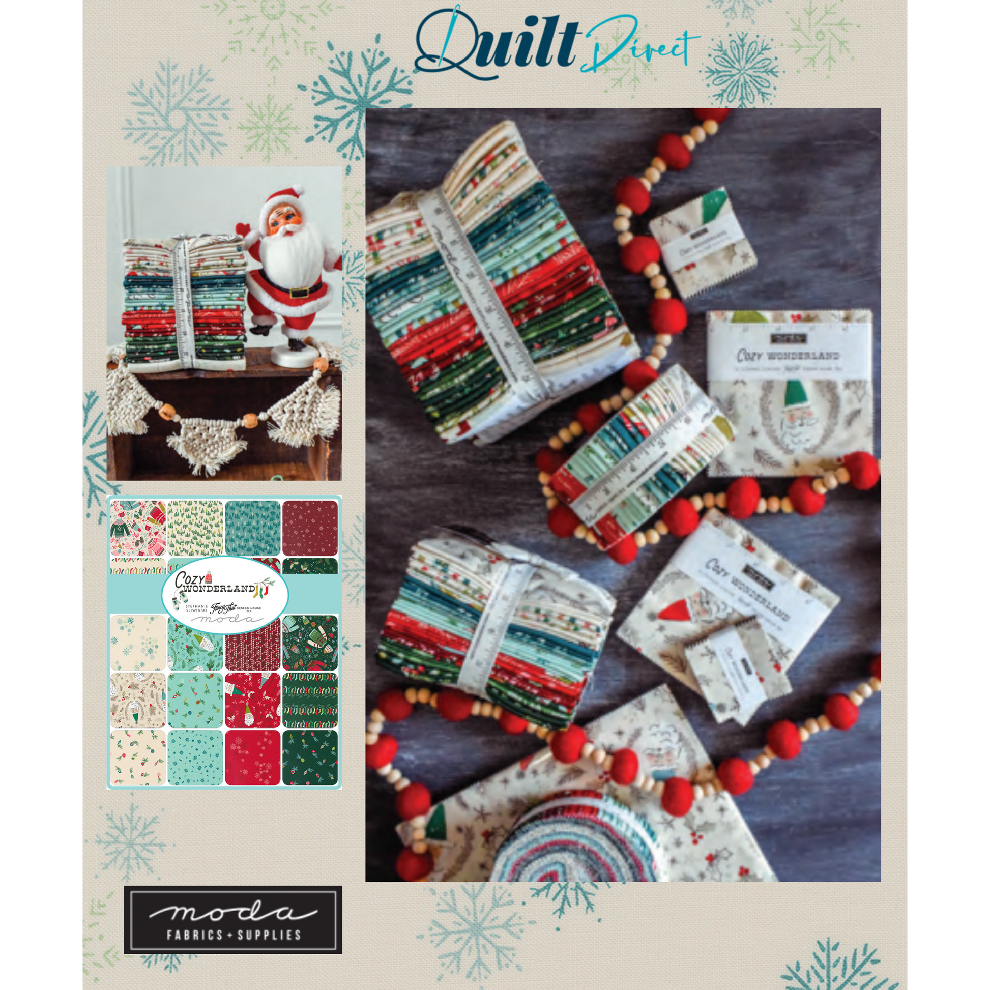 Cozy Wonderland patterned cotton quilting fabric by Moda