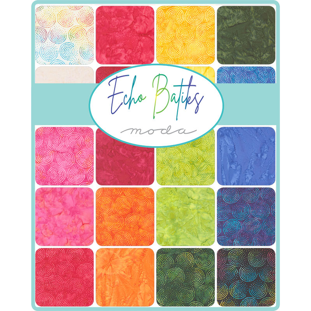 Echo Batiks patterned cotton quilting fabric by Moda