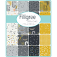 Filigree patterned cotton quilting fabric by Moda