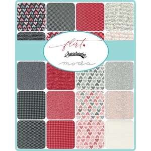 Flirt patterned cotton quilting fabric by Moda