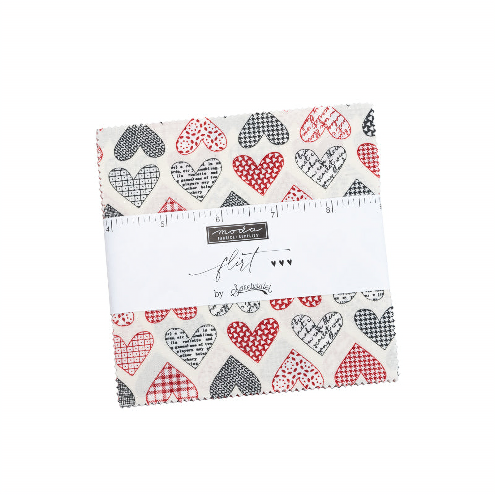 Flirt patterned cotton quilting fabric by Moda