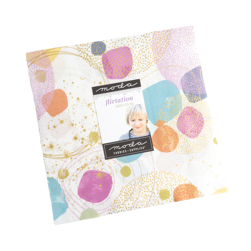 Flirtation patterned cotton quilting fabric by Moda