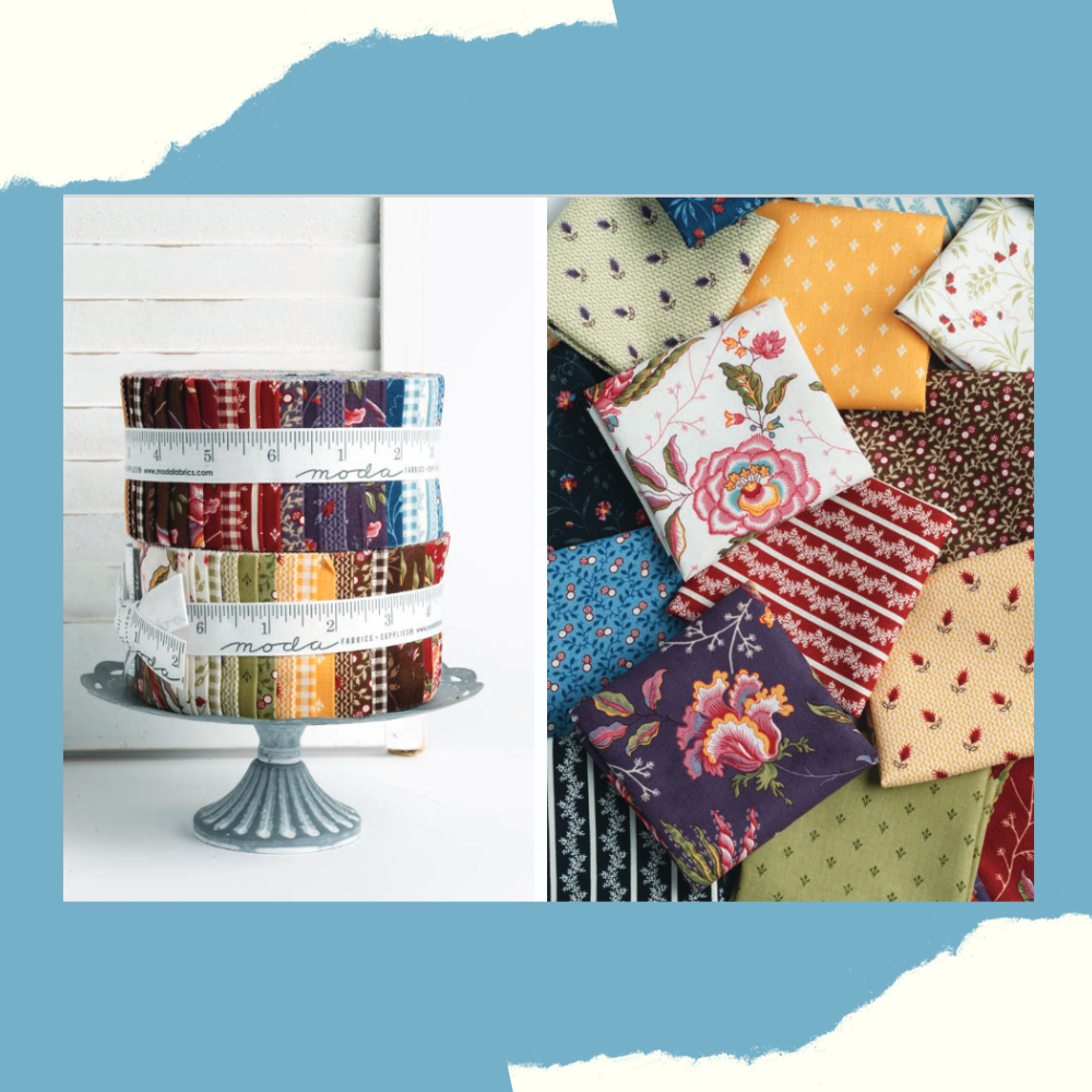 Florence's Fancy patterned cotton quilting fabric by Moda