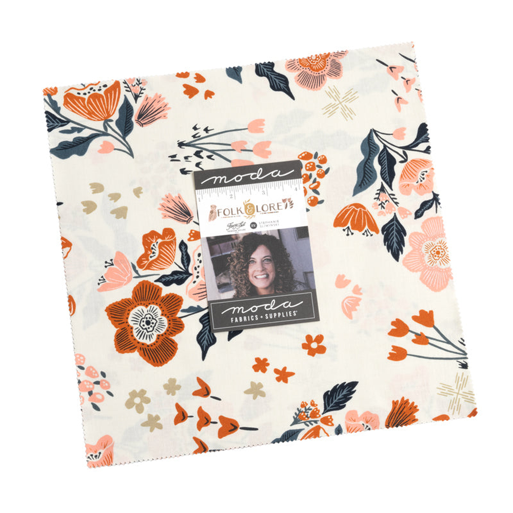 Folk & Lore patterned cotton quilting fabric by Moda