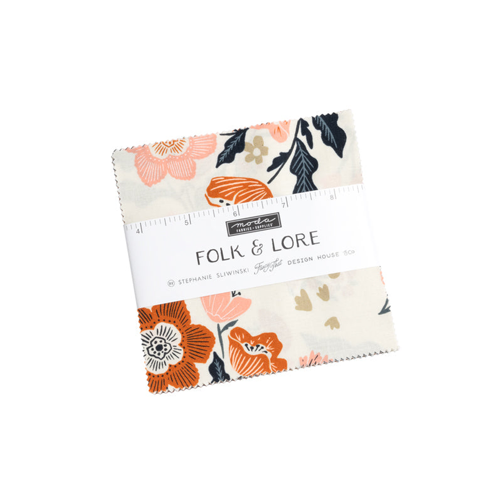 Folk & Lore patterned cotton quilting fabric by Moda