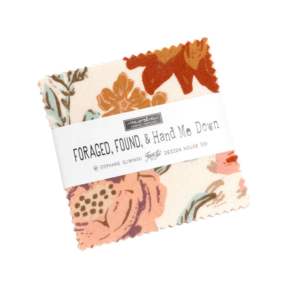Foraged, Found & Hand Me Down patterned cotton quilting fabric by Moda
