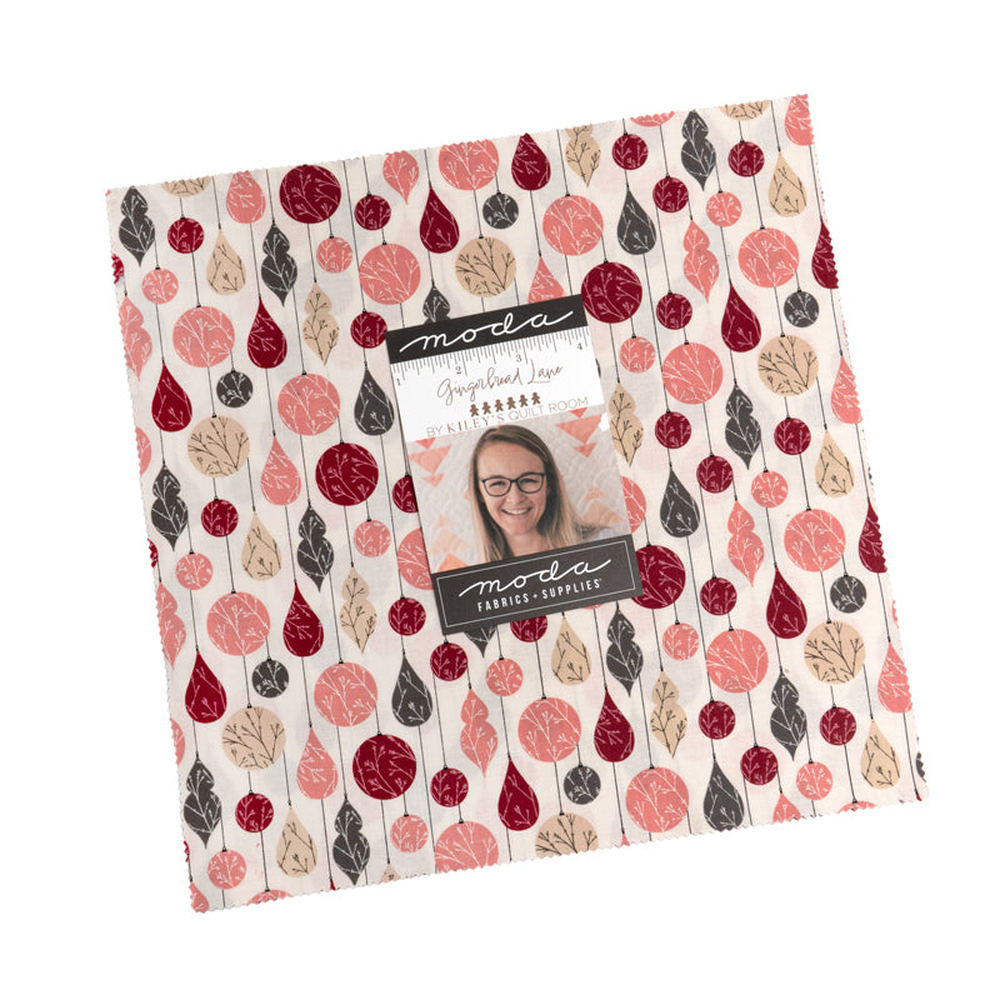 Gingerbread Lane patterned cotton quilting fabric by Moda