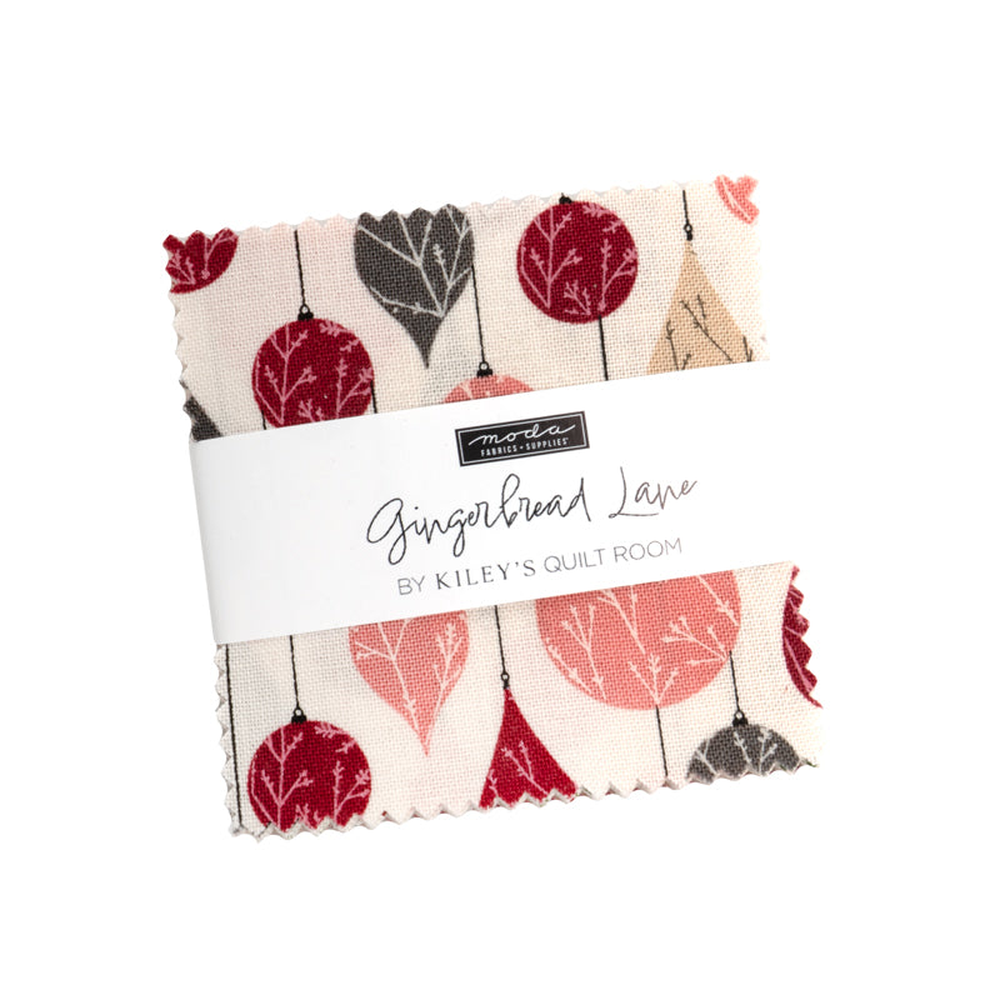 Gingerbread Lane patterned cotton quilting fabric by Moda