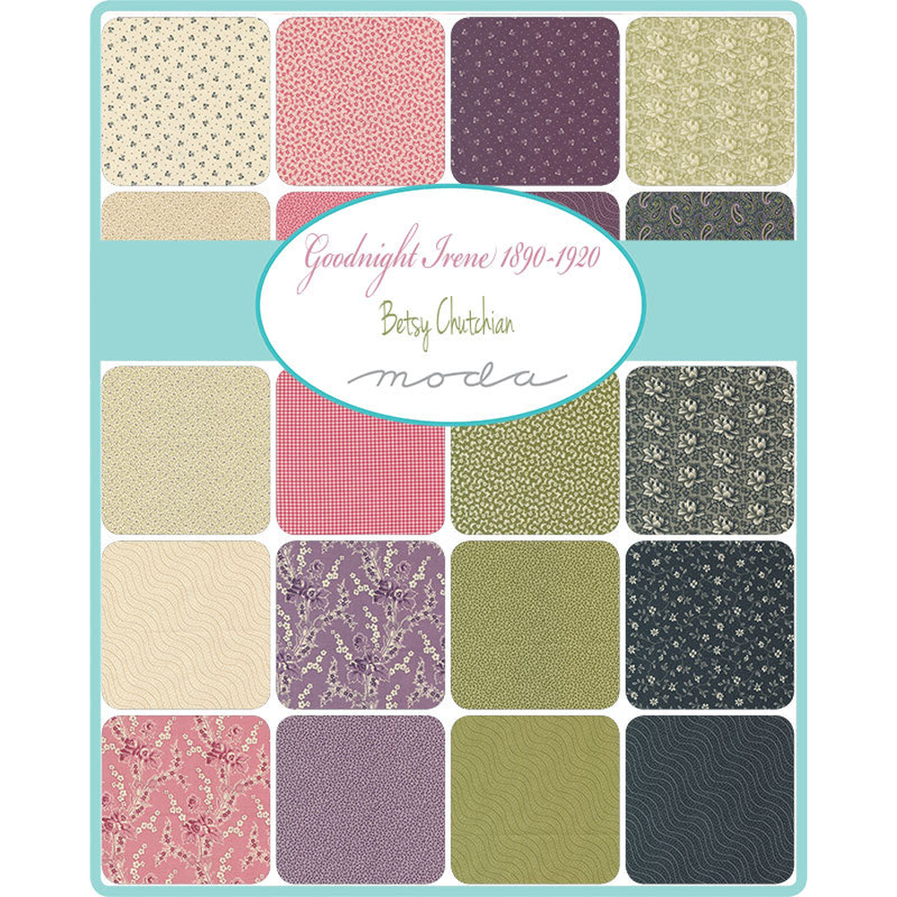 Goodnight Irene patterned cotton quilting fabric by Moda