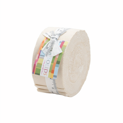 Moda Bella Solids Natural 12 solid cotton - jelly roll