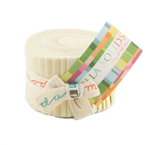 Moda Bella Solids Fig Tree Cream 67 solid cotton - jelly roll