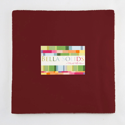Moda Bella Solids Burgundy 18 solid cotton - layer cake