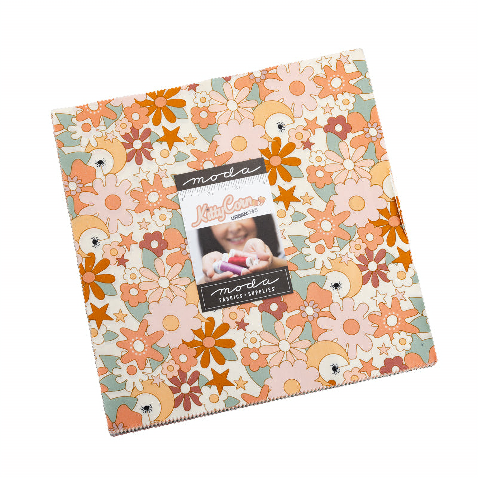 Kitty Corn patterned cotton quilting fabric by Moda