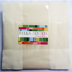 Moda Bella Solids Snow solid cotton - layer cake