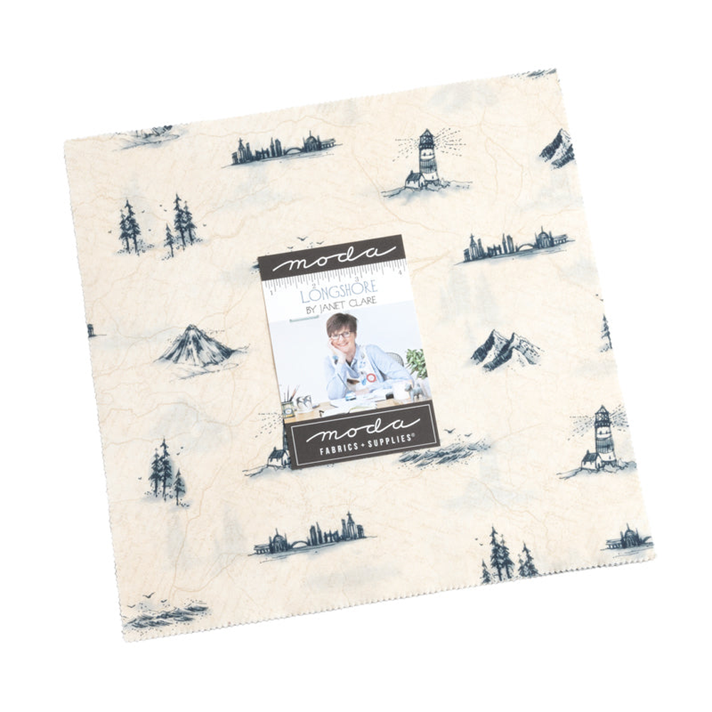Longshore patterned cotton quilting fabric by Moda