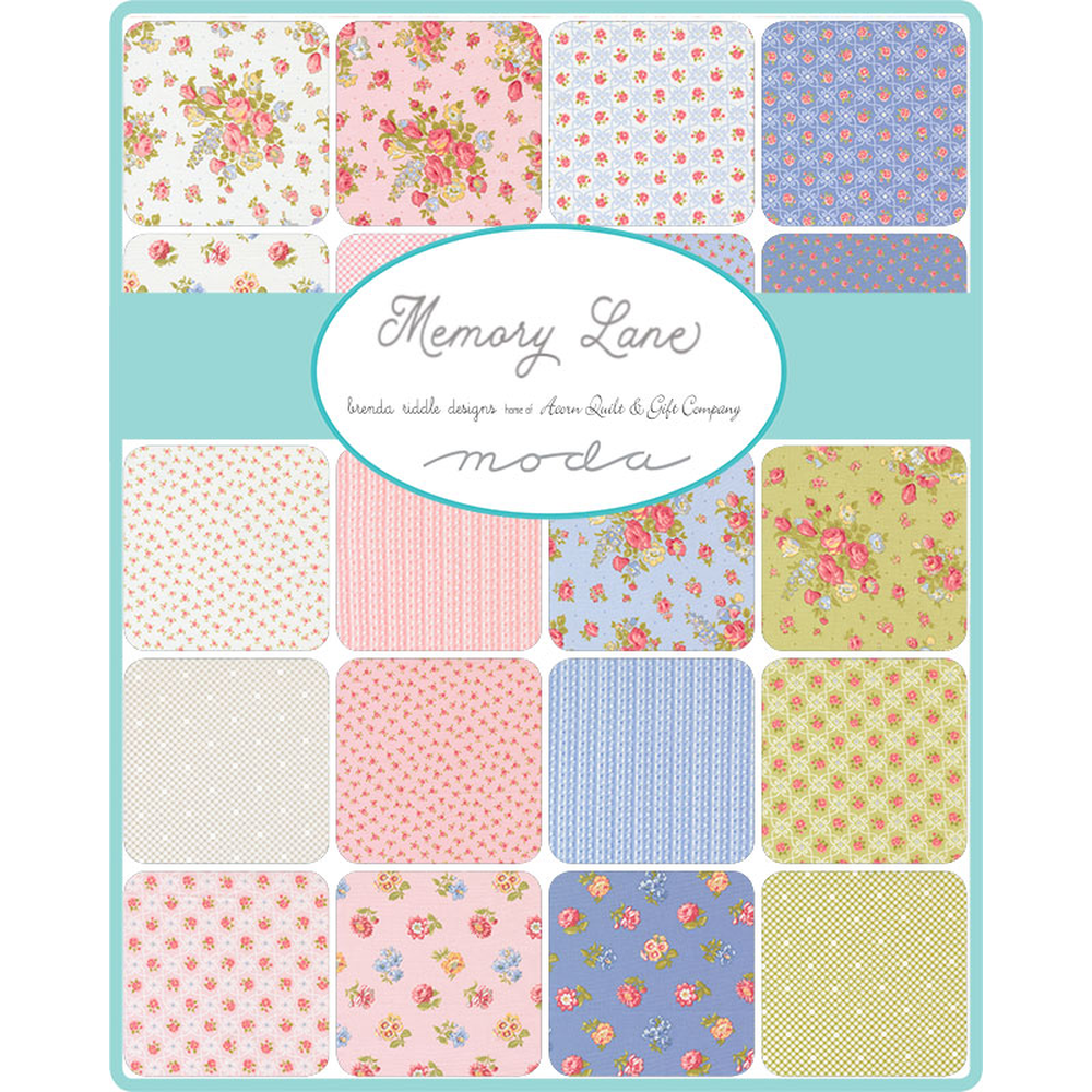 Memory Lane patterned cotton quilting fabric by Moda