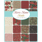 Merry Manor Metallic patterned cotton quilting fabric by Moda