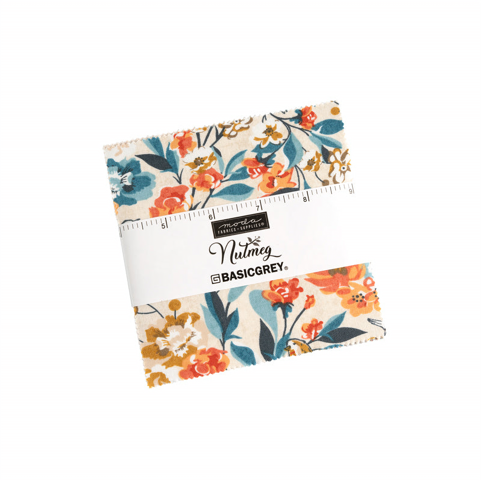 Nutmeg patterned cotton quilting fabric by Moda