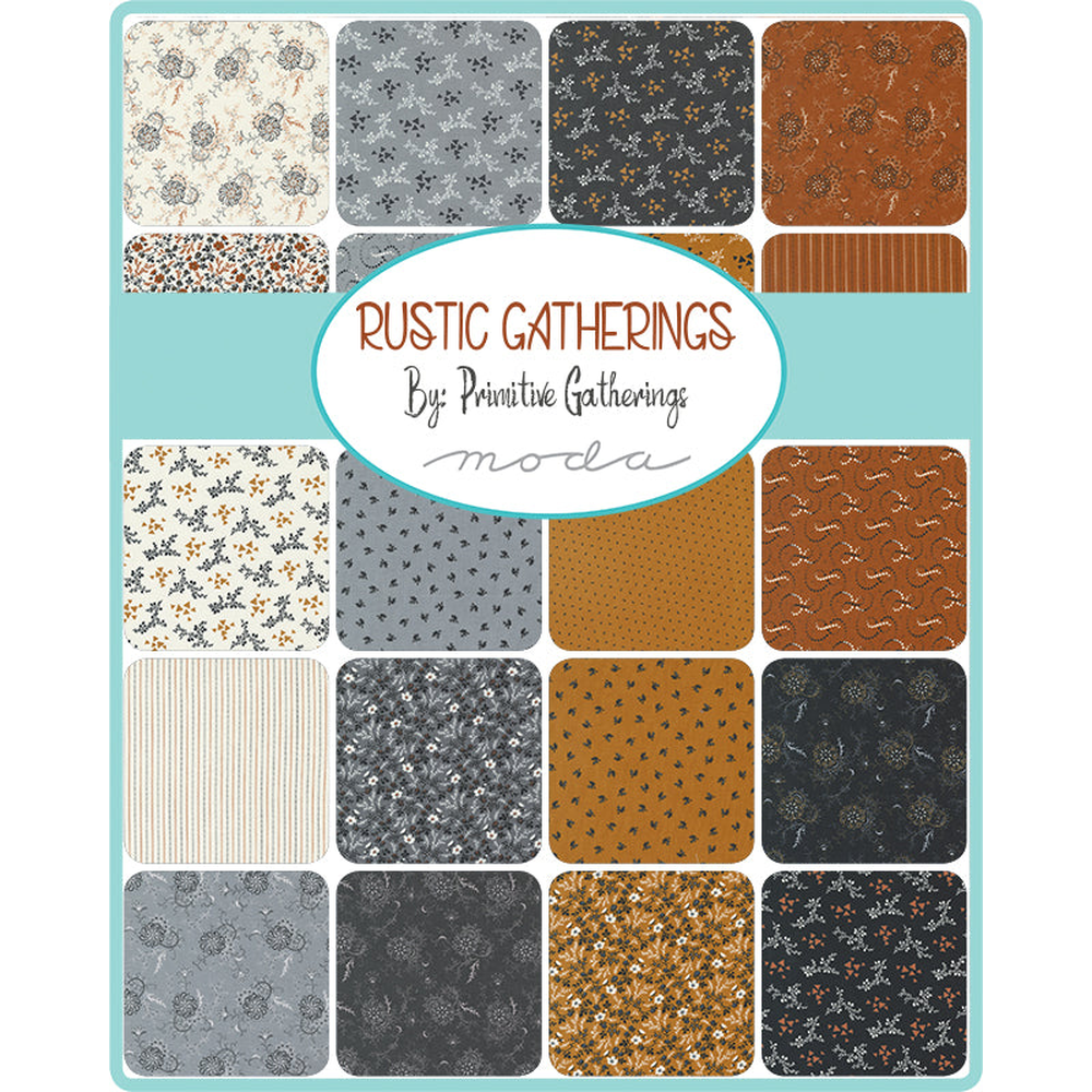 Rustic Gatherings patterned cotton quilting fabric by Moda
