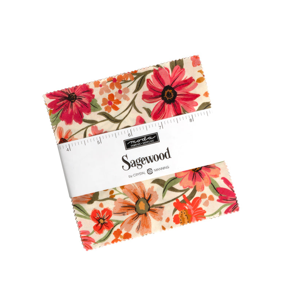 Sagewood patterned cotton quilting fabric by Moda