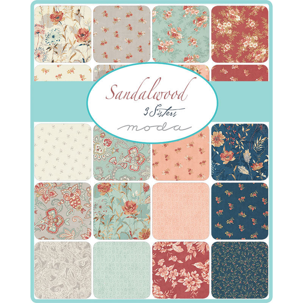 Sandalwood patterned cotton quilting fabric by Moda