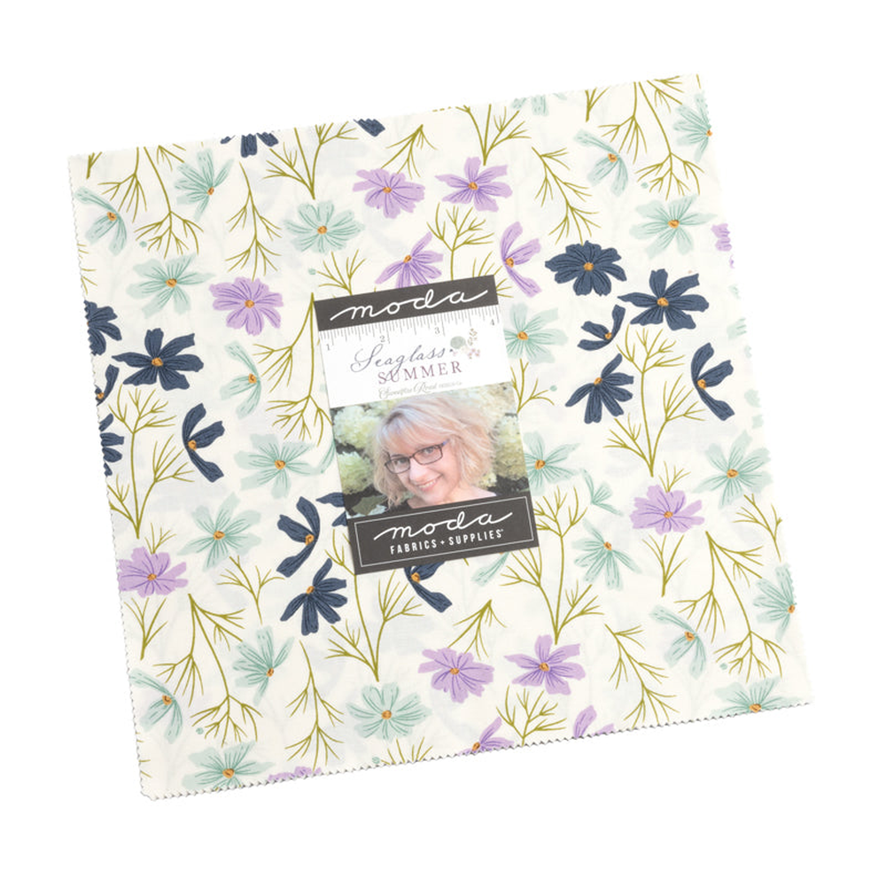 Seaglass Summer patterned cotton quilting fabric by Moda