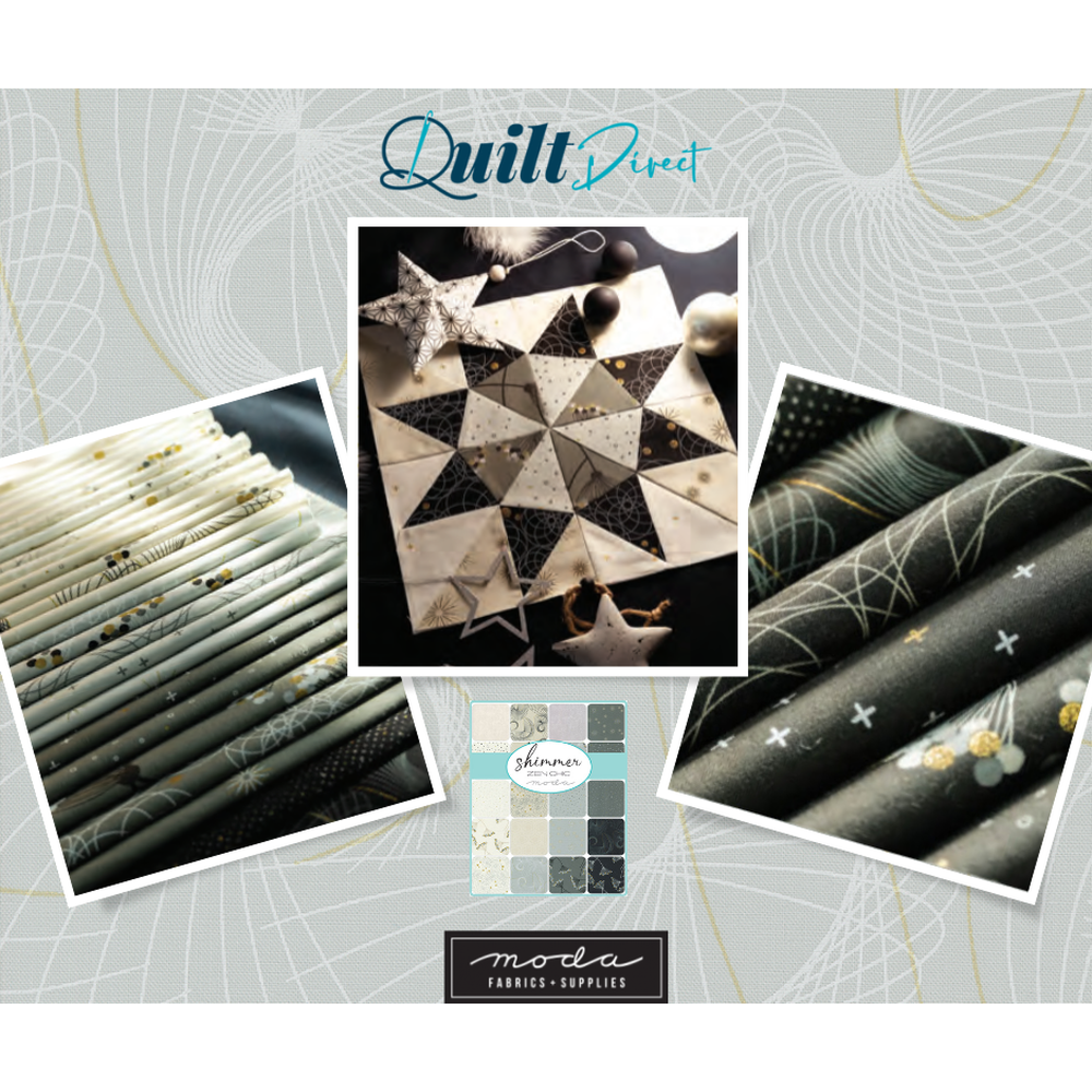 Shimmer patterned cotton quilting fabric by Moda