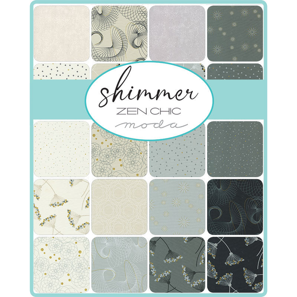 Shimmer patterned cotton quilting fabric by Moda