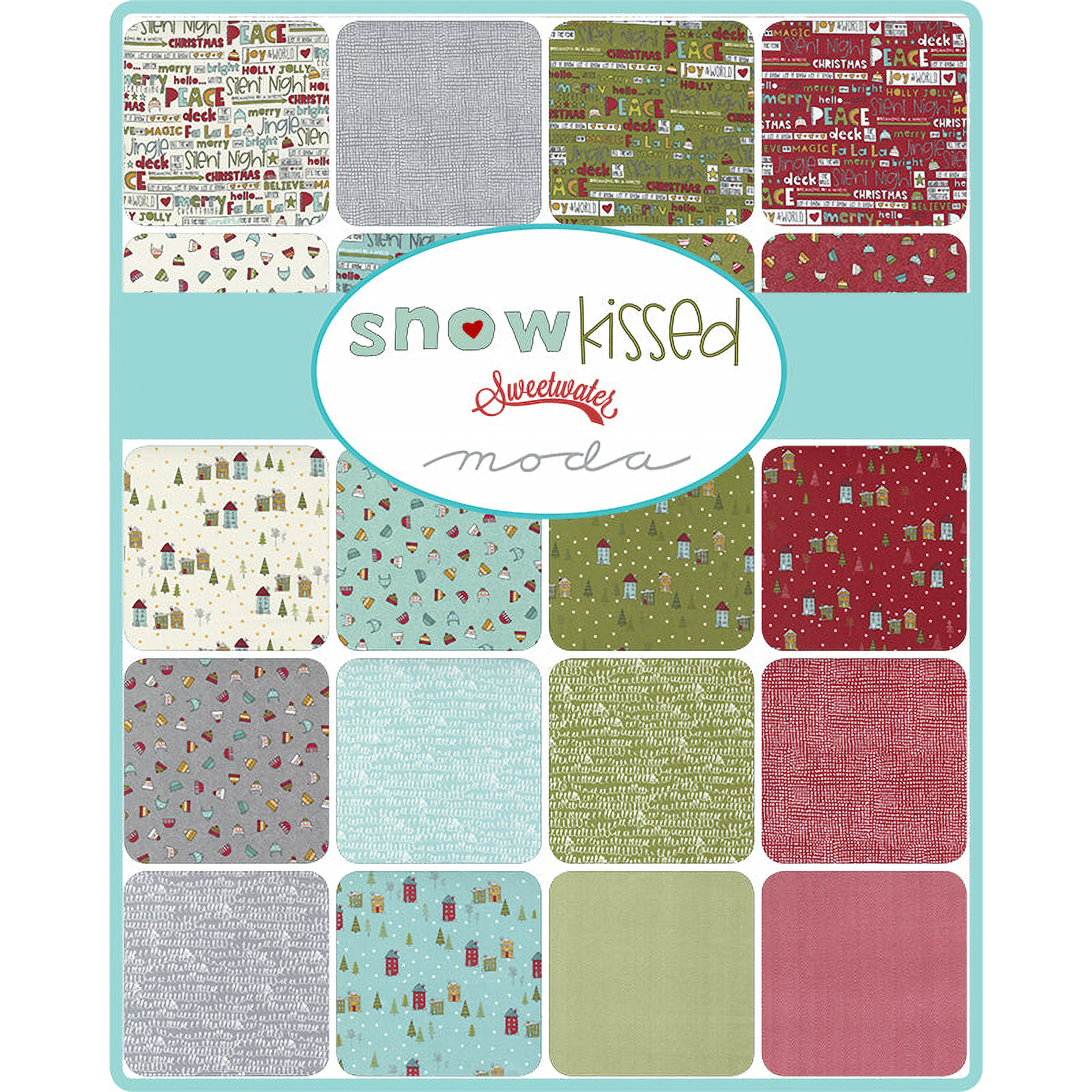 Snowkissed patterned cotton quilting fabric by Moda