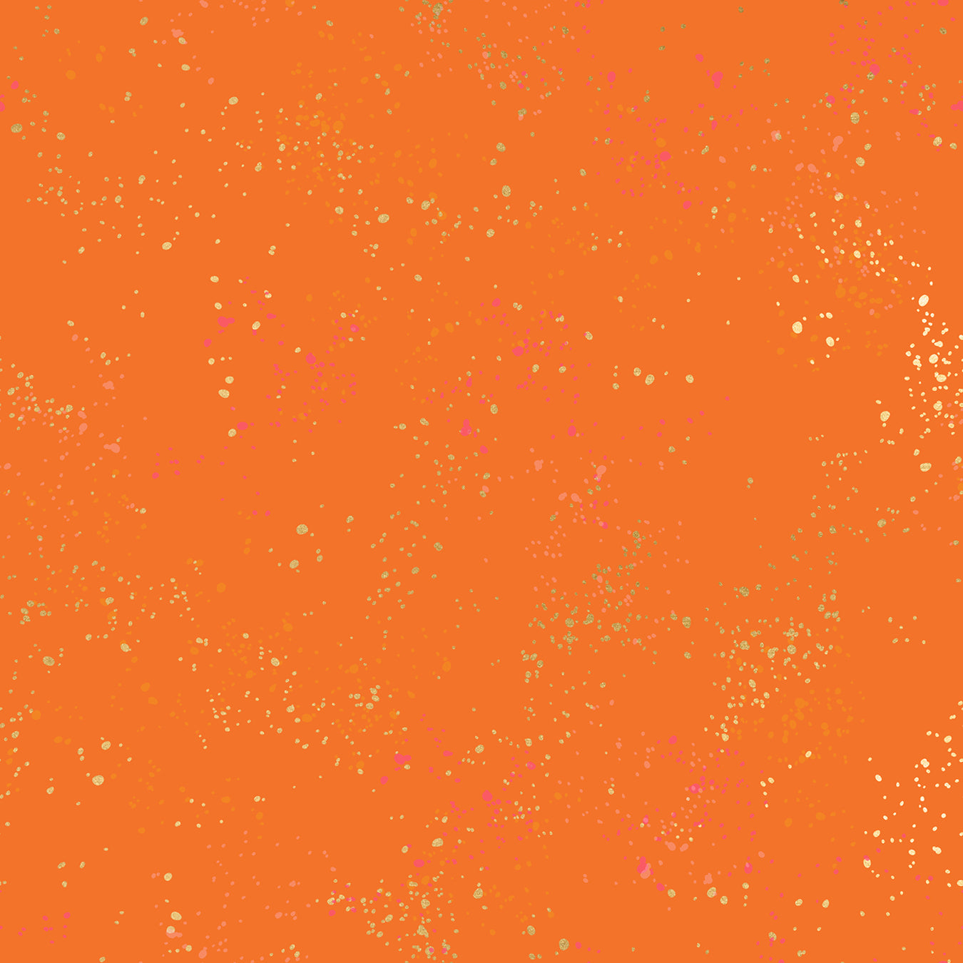 Speckled Burnt Metallic Orange 98M patterned cotton quilting fabric by Moda