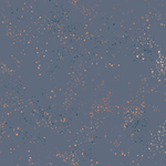 Speckled Metallic Blue Slate 108M patterned cotton quilting fabric by Moda