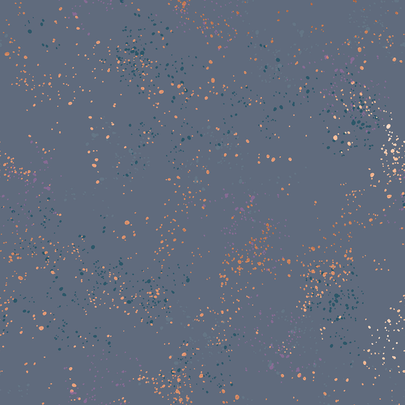 Speckled Metallic Blue Slate 108M patterned cotton quilting fabric by Moda