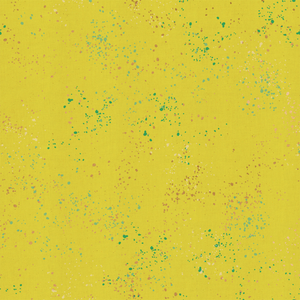 Speckled Metallic Citron 65M patterned cotton quilting fabric by Moda