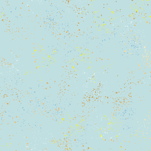 Speckled Metallic Polar 101M patterned cotton quilting fabric by Moda