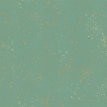 Speckled Soft Metallic Aqua 70 patterned cotton quilting fabric by Moda