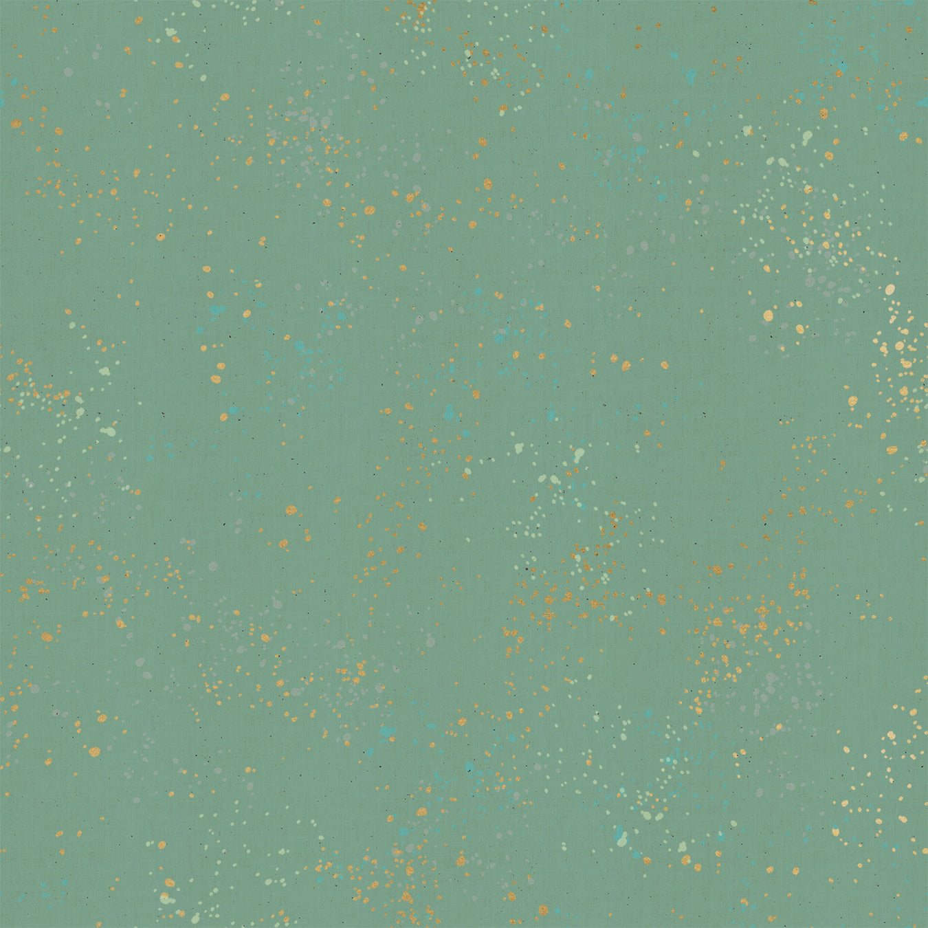 Speckled Soft Metallic Aqua 70 patterned cotton quilting fabric by Moda