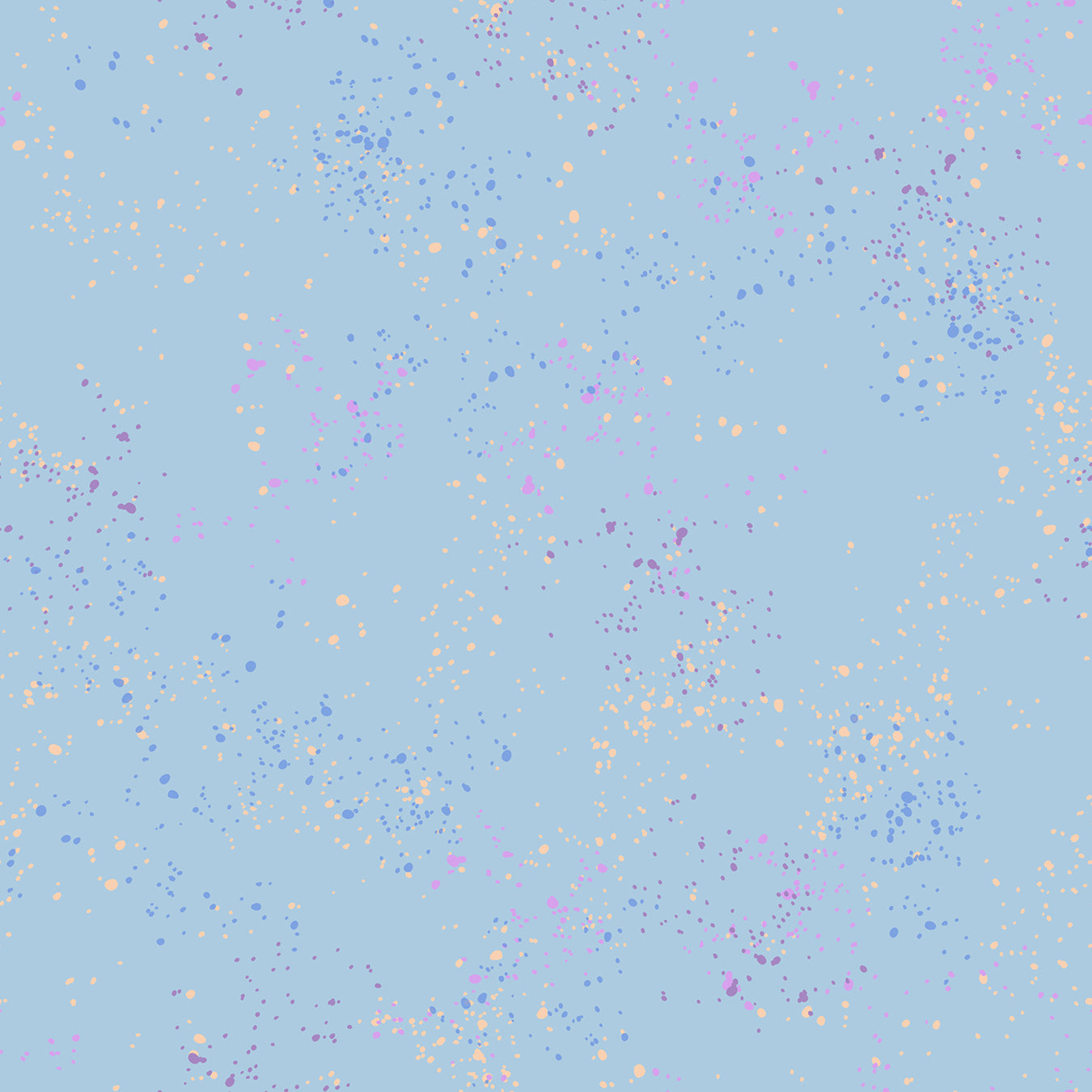 Speckled Water Blue 125 patterned cotton quilting fabric by Moda