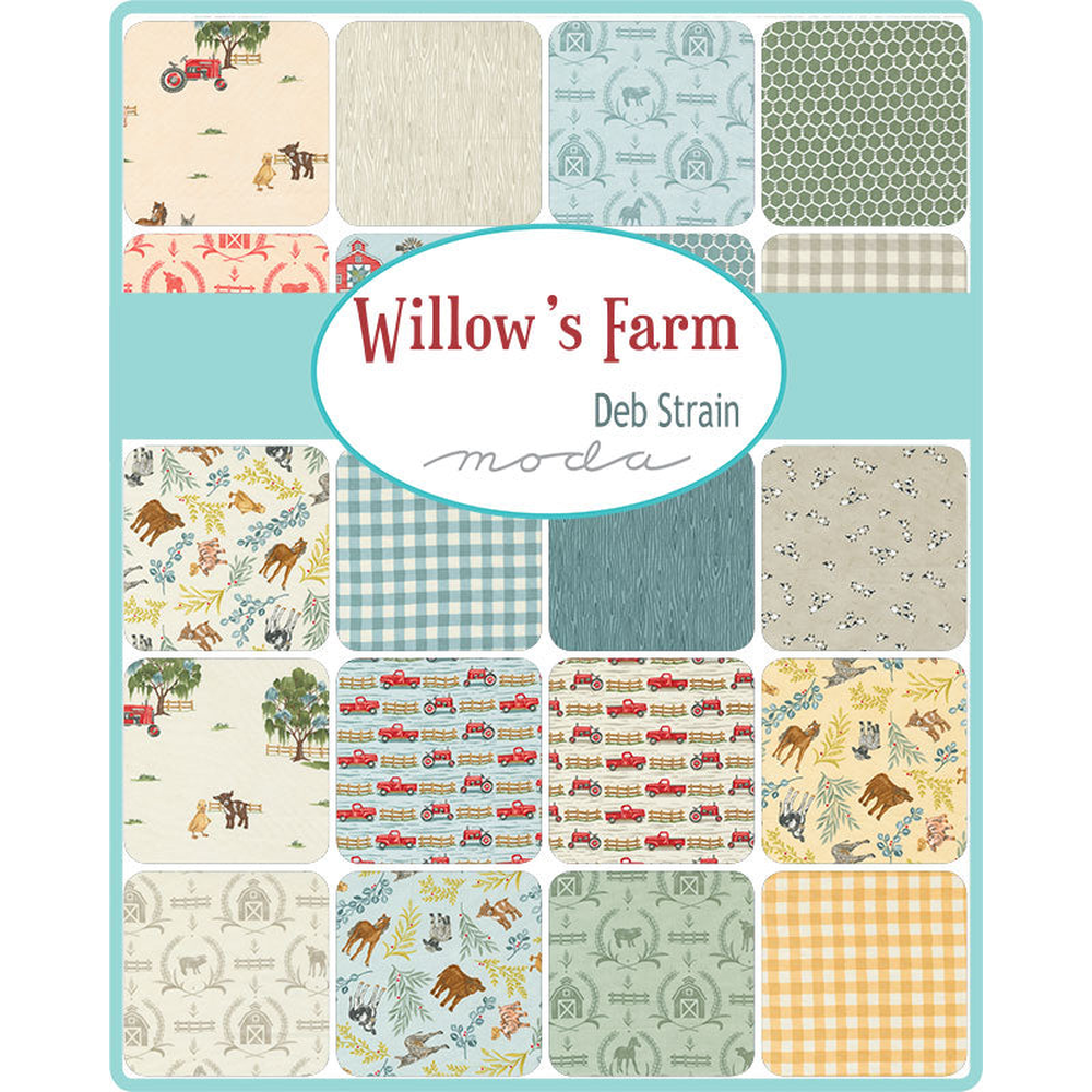 Willows Farm patterned cotton quilting fabric by Moda