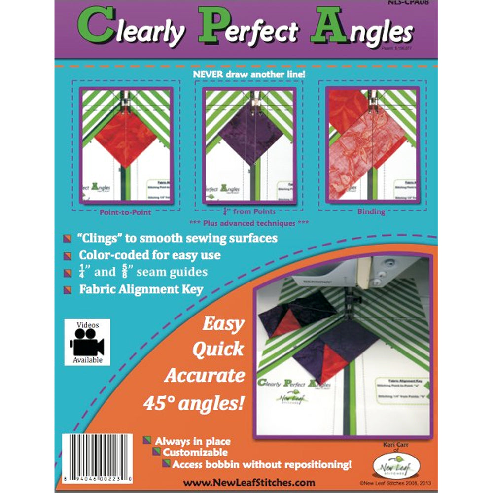 Leaf New Leaf Stitches Clearly Perfect Angles Sewing Tool