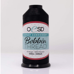 OESD Bobbin Thread 100% Polyester 60wt 5000m Black for Machine Embroidery